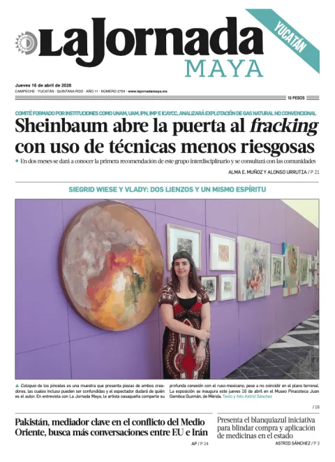 Portada de La Jornada Maya Yucatán del jueves, 16 de abril de 2026