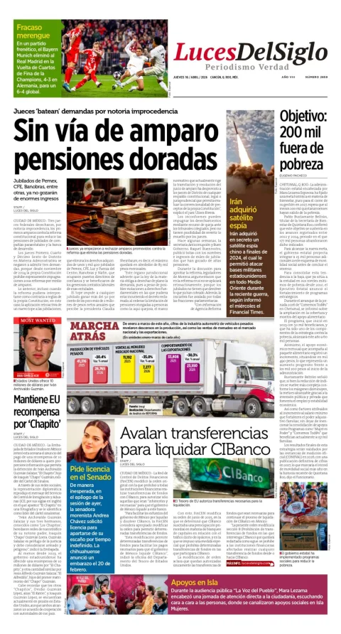 Portada de Luces del Siglo