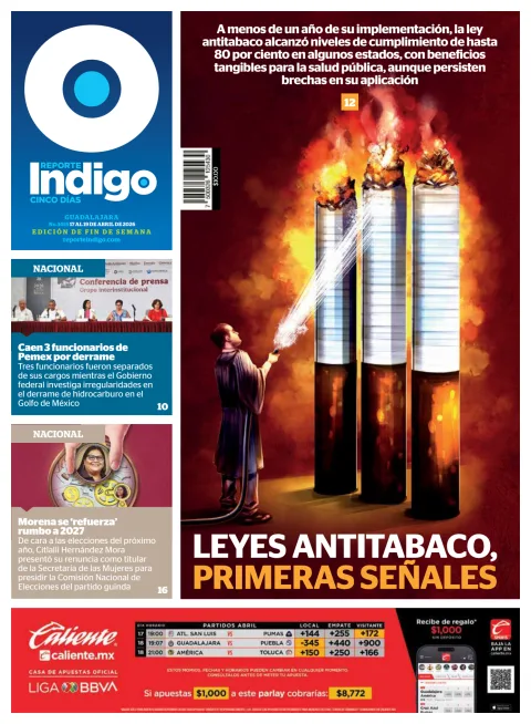 Portada de Reporte Indigo Guadalajara del viernes, 17 de abril de 2026