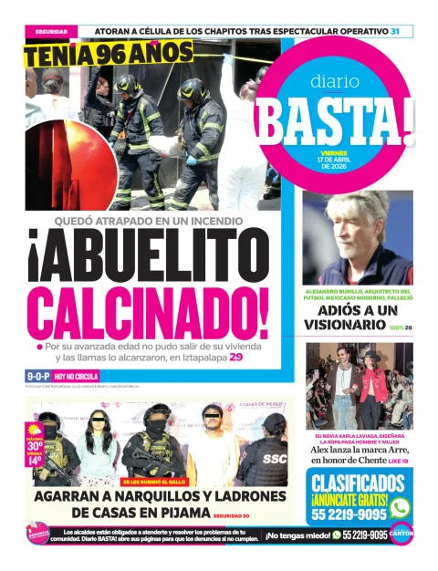 Portada de Basta! (contraportada)