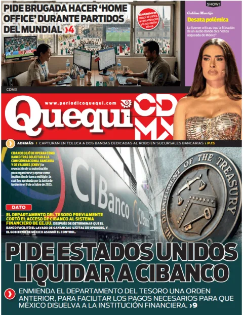 Portada de Quequi CDMX del viernes, 17 de abril de 2026