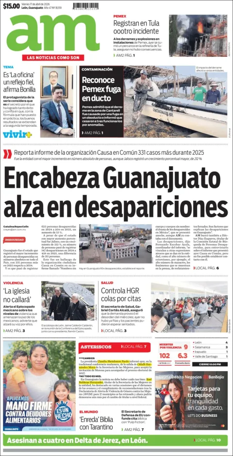 Portada de Am Corredor Industrial del viernes, 17 de abril de 2026