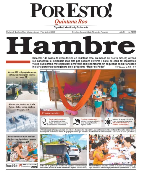Portada de Por Esto (quintana Roo Chetumal)