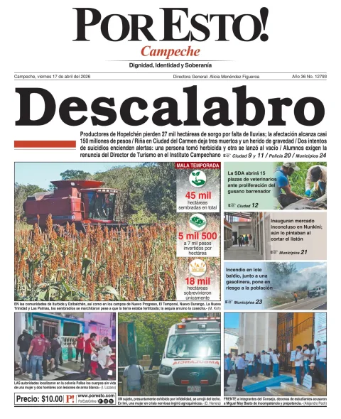 Portada de Por Esto (campeche) del 2026-04-17