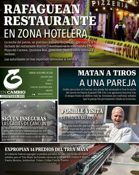 Portada de En Cambio - Quintana Roo (contraportada)