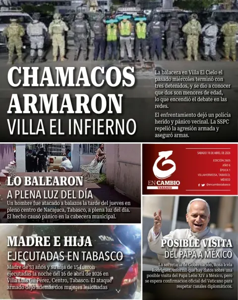 Portada de En Cambio - Tabasco (contraportada)