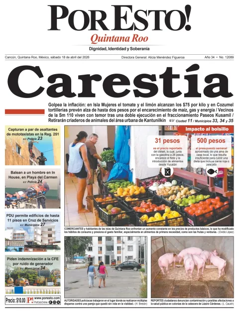 Portada de Por Esto (quintana Roo Cancun)