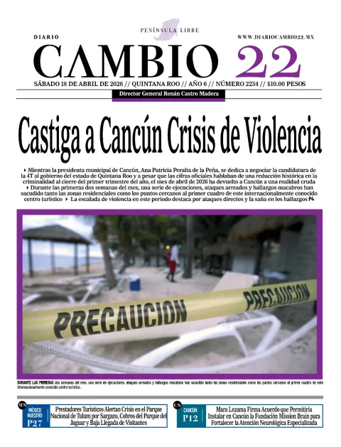 Portada de Diario Cambio 22 (portada)