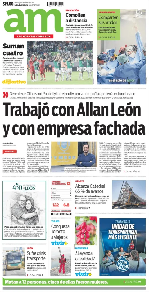 Portada de Am Corredor Industrial del domingo, 19 de abril de 2026
