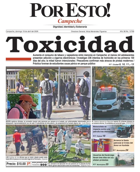Portada de Por Esto (campeche) del domingo, 19 de abril de 2026
