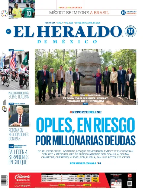 Portada de El Heraldo de Mexico