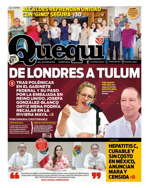 Portada de Quequi del lunes, 20 de abril de 2026
