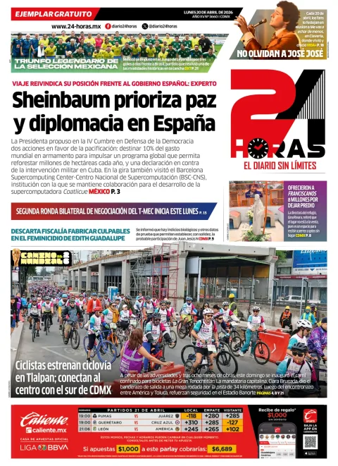 Portada de 24 Horas
