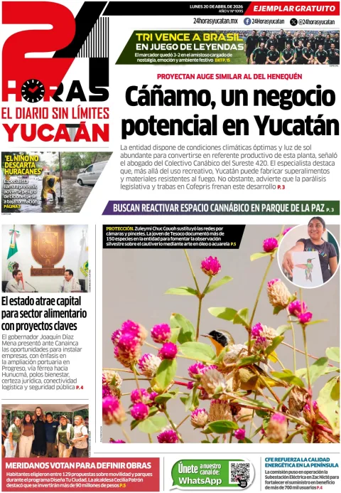 Portada de 24 Horas Yucatan