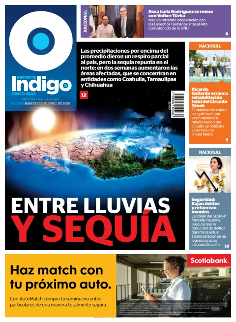 Portada de Reporte Indigo Guadalajara del martes, 21 de abril de 2026