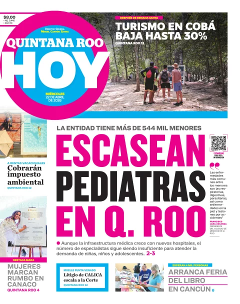Portada de Quintana Roo Hoy (portada)