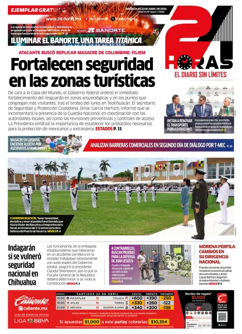 Portada de 24 Horas