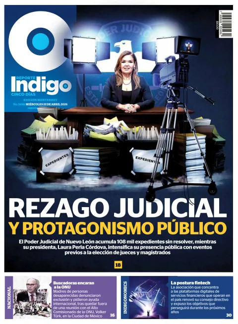 Portada de Reporte Indigo Monterrey del miércoles, 22 de abril de 2026