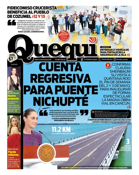 Portada de Quequi del jueves, 23 de abril de 2026