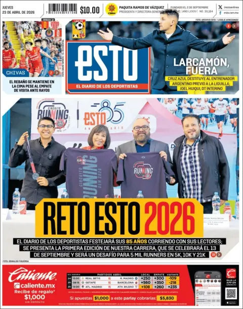 Portada de Esto del jueves, 23 de abril de 2026