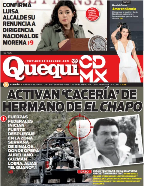 Portada de Quequi CDMX (contraportada) del jueves, 23 de abril de 2026