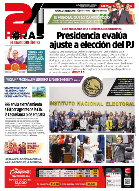 Portada de 24 Horas