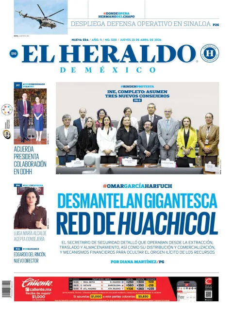 Portada de El Heraldo de Mexico