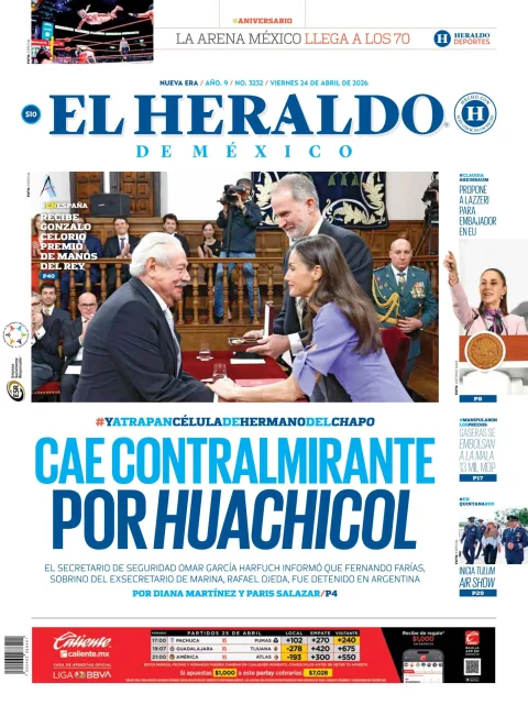 Portada de El Heraldo de Mexico