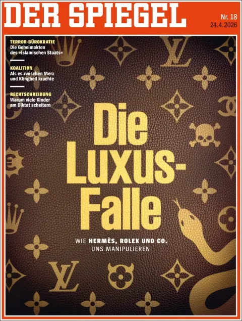 Portada de Der Spiegel del viernes, 24 de abril de 2026
