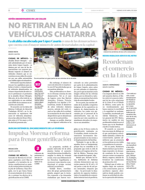 Portada de Basta! (contraportada)