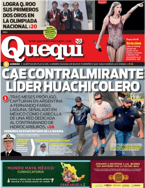 Portada de Quequi (contraportada) del viernes, 24 de abril de 2026