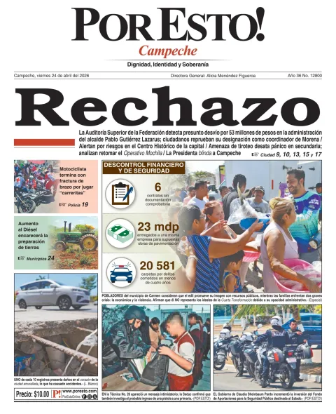 Portada de Por Esto (campeche) del 2026-04-24