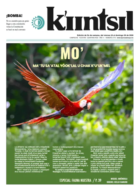 Portada de La Jornada - Kiintsil del viernes, 24 de abril de 2026