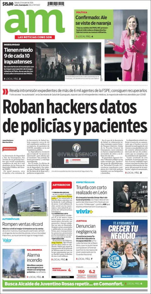 Portada de Am Corredor Industrial del sábado, 25 de abril de 2026