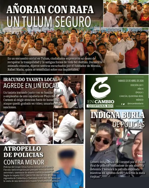 Portada de En Cambio - Quintana Roo (contraportada)