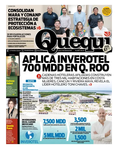 Portada de Quequi del lunes, 27 de abril de 2026