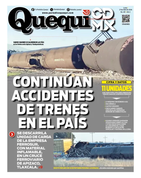 Portada de Quequi CDMX del lunes, 27 de abril de 2026