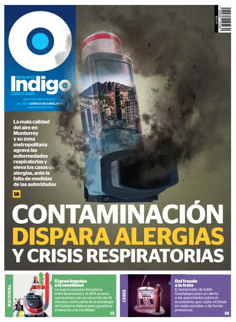 Portada de Reporte Indigo Monterrey del lunes, 27 de abril de 2026