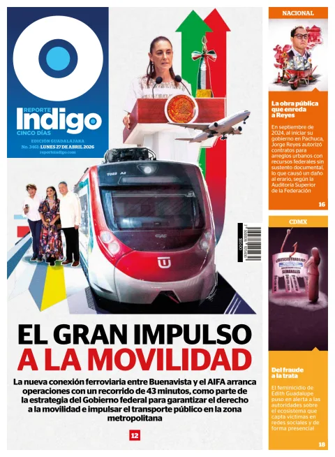 Portada de Reporte Indigo Guadalajara del lunes, 27 de abril de 2026