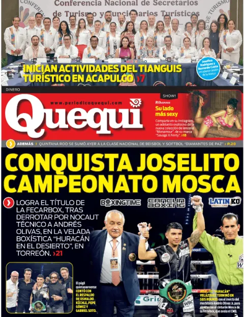 Portada de Quequi (contraportada) del lunes, 27 de abril de 2026
