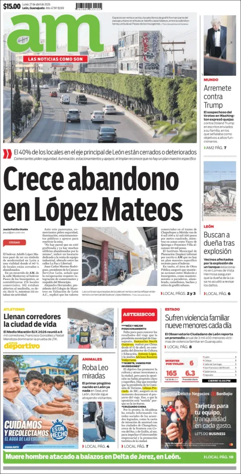 Portada de Am Corredor Industrial del lunes, 27 de abril de 2026