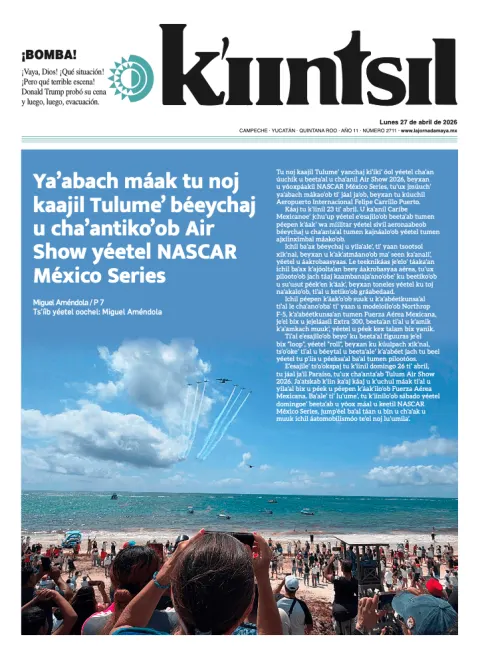 Portada de La Jornada - Kiintsil del lunes, 27 de abril de 2026