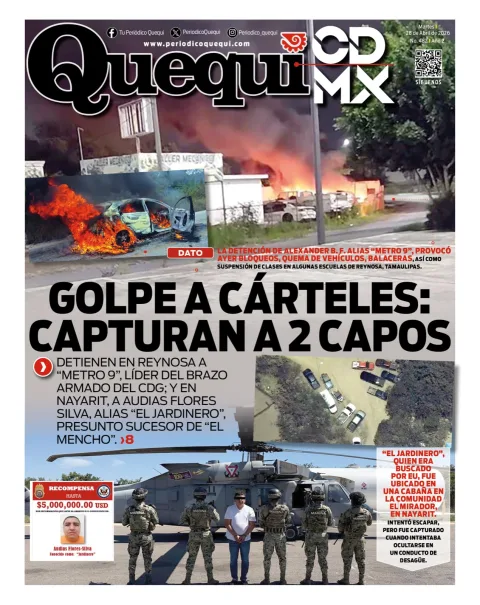 Portada de Quequi CDMX del martes, 28 de abril de 2026