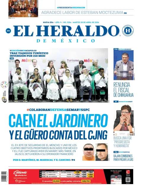 Portada de El Heraldo de Mexico