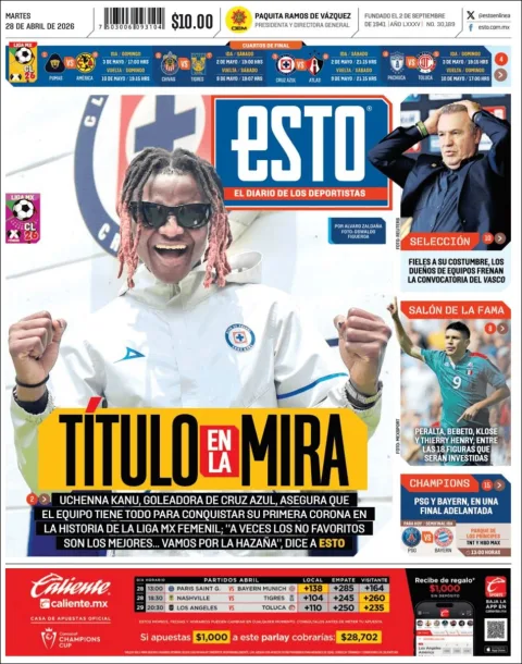 Portada de Esto del martes, 28 de abril de 2026