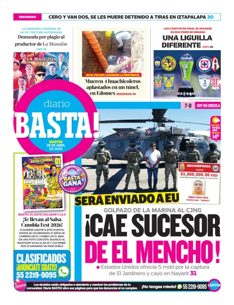 Portada de Basta! (contraportada)