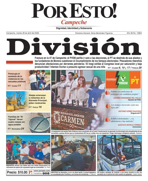 Portada de Por Esto (campeche) del 2026-04-28