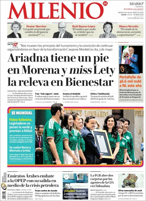 Portada de Milenio