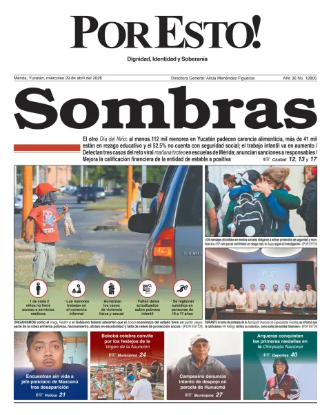 Portada de Por Esto (merida, Yucatan) del 2026-04-29
