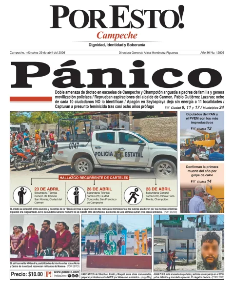 Portada de Por Esto (campeche) del 2026-04-29